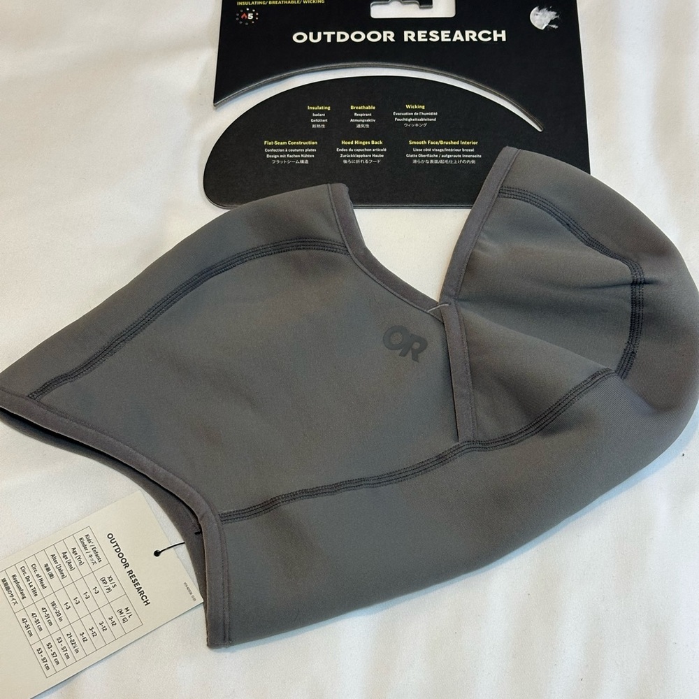 Outdoor Research Kids Alpine Fleece Balaclava Pewter